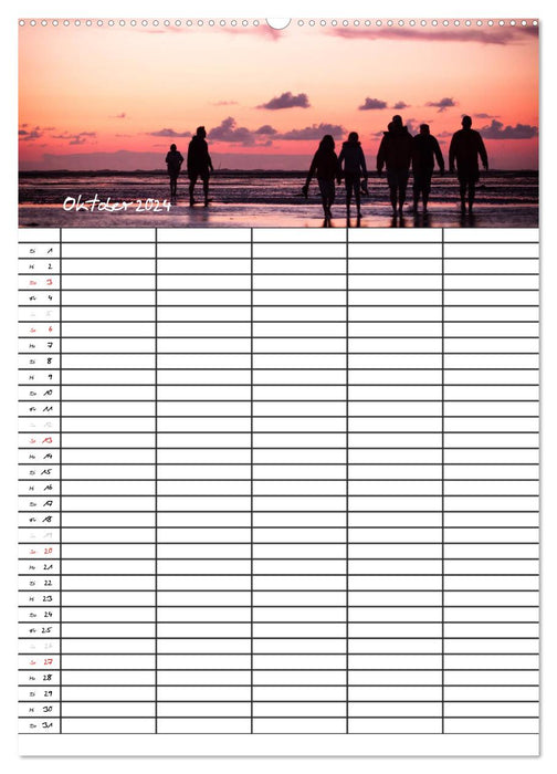 Föhrweh / Family Planner (CALVENDO Premium Wall Calendar 2024) 