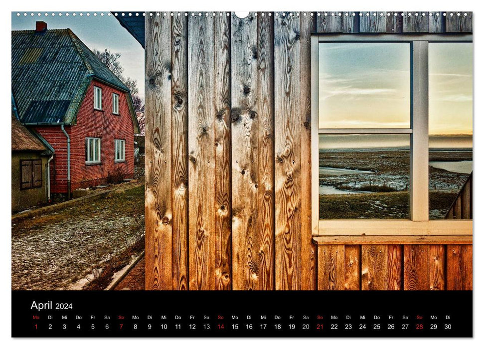 The Hallig Langeneß / CH version (CALVENDO wall calendar 2024) 