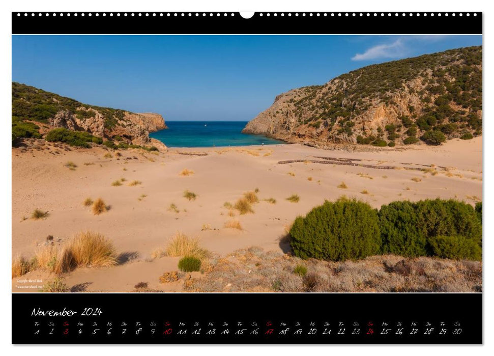 Sardinien Panoramakalender / CH-Version (CALVENDO Wandkalender 2024)