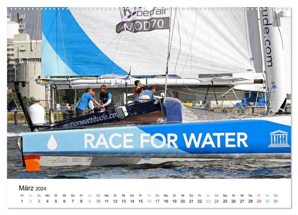 Gigantic sailing trimarans (CALVENDO wall calendar 2024) 
