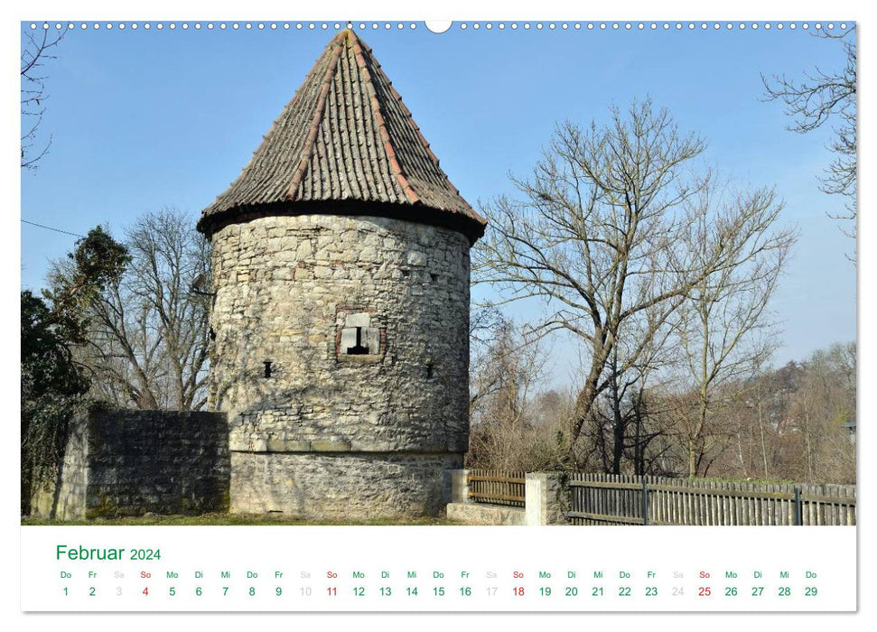 Ochsenfurt - towers, gates and half-timbering (CALVENDO Premium Wall Calendar 2024) 