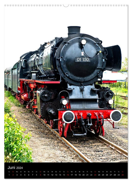 Locomotive à vapeur 01 150 / version CH (calendrier mural CALVENDO 2024) 