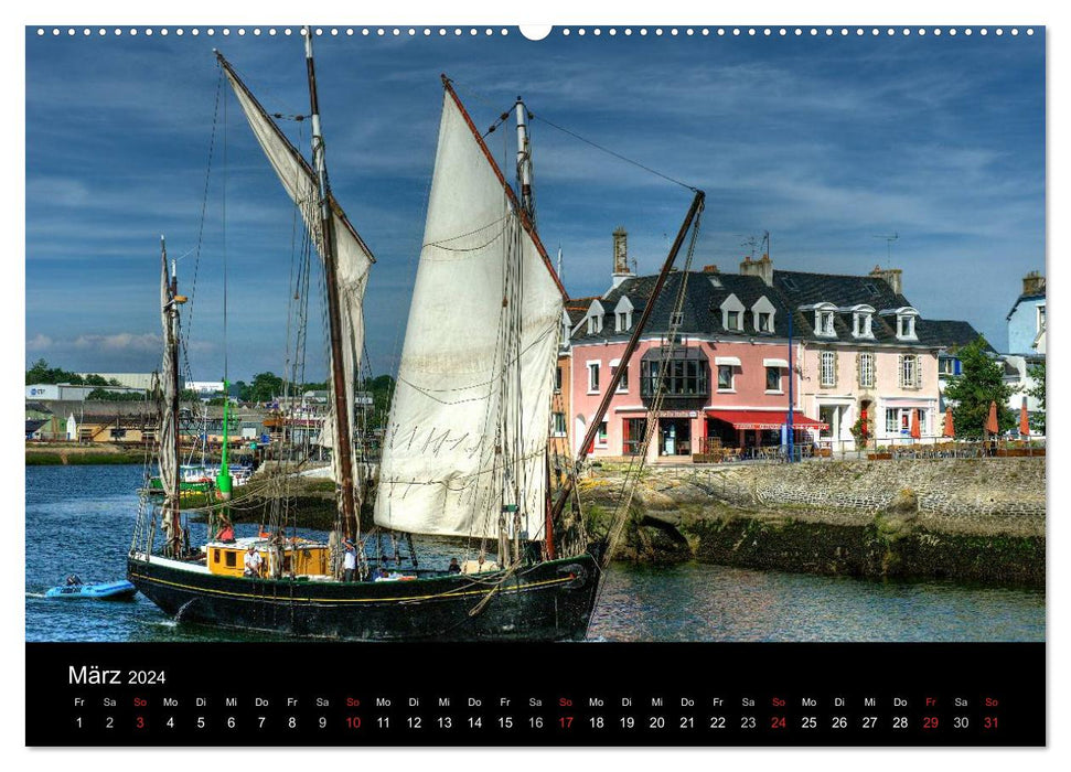 Brittany - A journey to the end of the world / CH version (CALVENDO wall calendar 2024) 