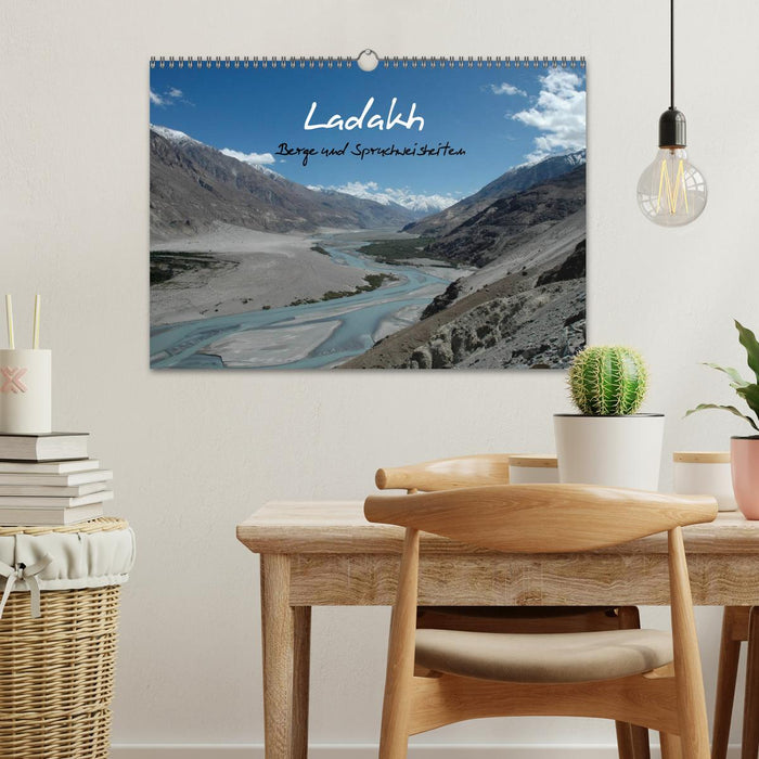 Ladakh, montagnes et dictons (Calendrier mural CALVENDO 2024) 