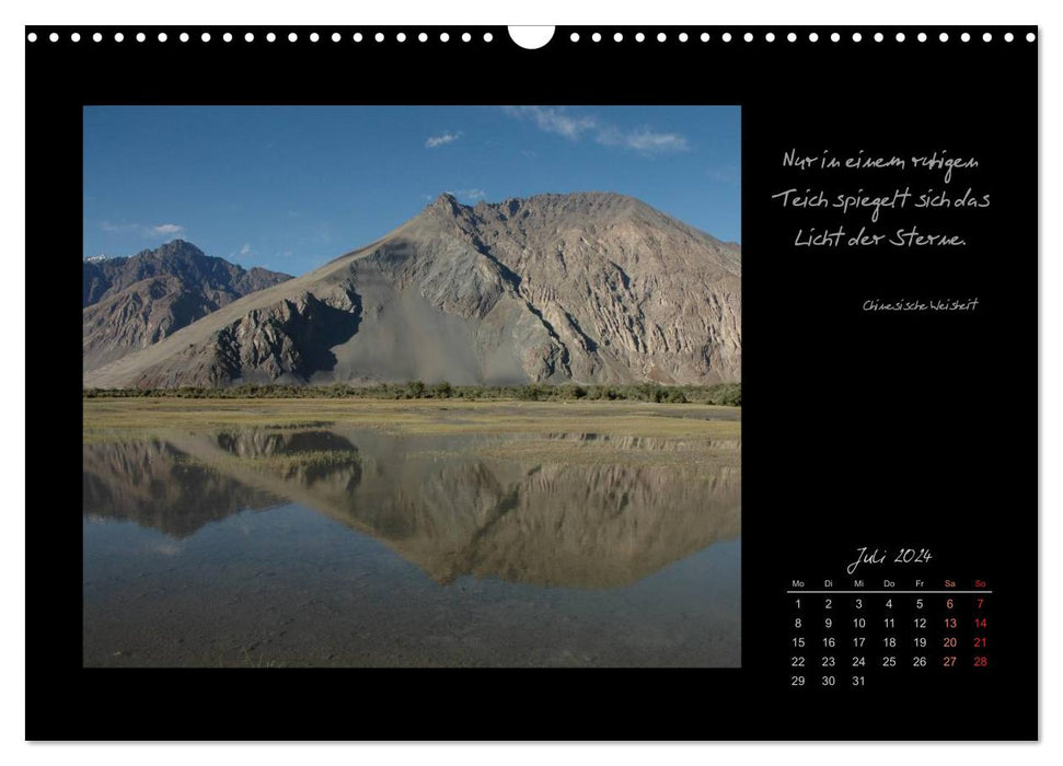Ladakh, Berge und Spruchweisheiten (CALVENDO Wandkalender 2024)
