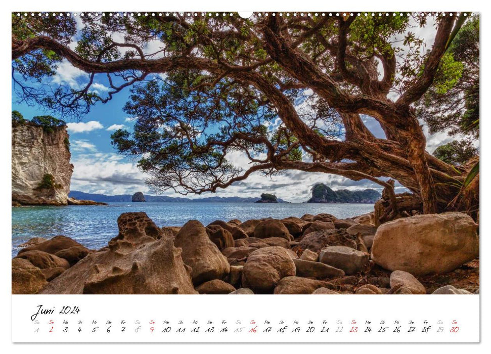 New Zealand - Foray across the North Island / CH version (CALVENDO Premium Wall Calendar 2024) 