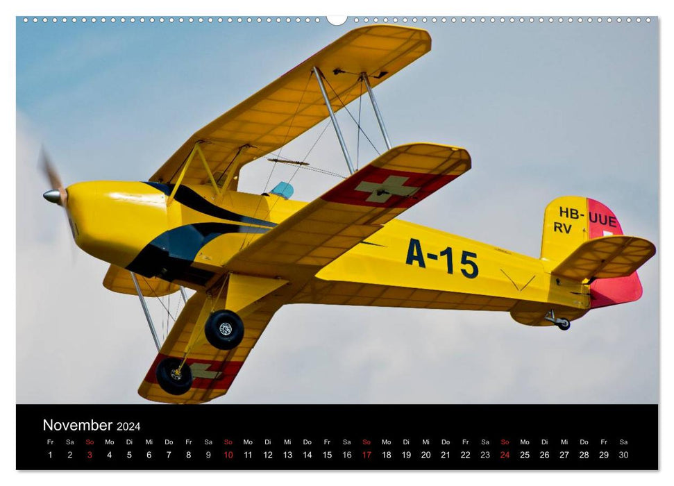 Maquette avion / version CH (calendrier mural CALVENDO 2024) 