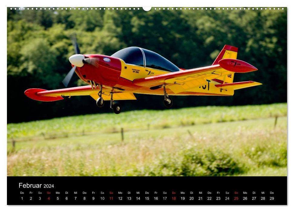 Model aircraft / CH version (CALVENDO wall calendar 2024) 