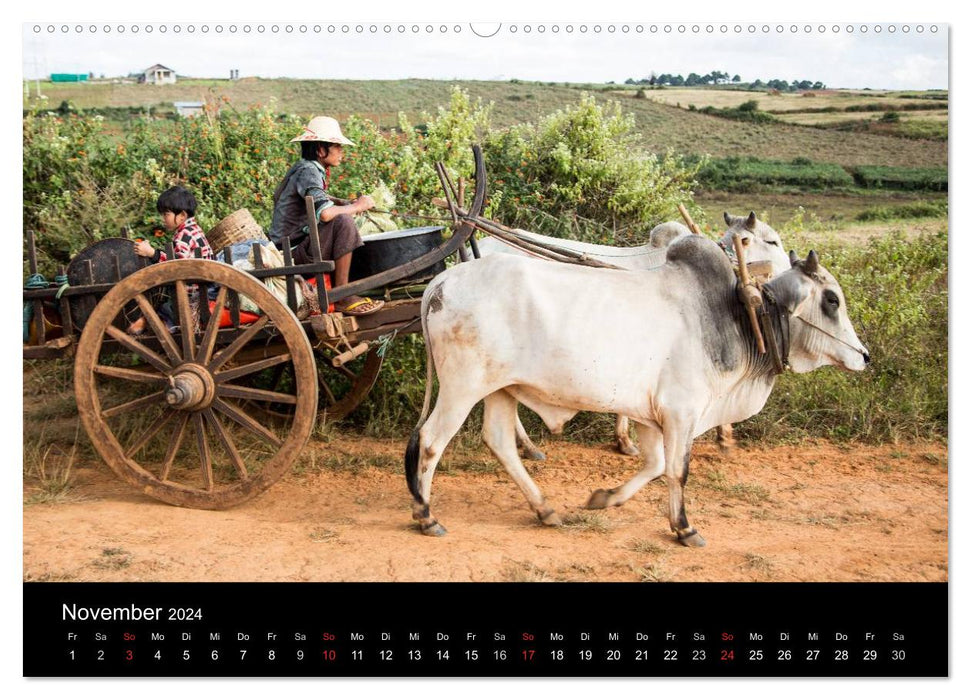 Myanmar 2024 (CALVENDO Premium Wall Calendar 2024) 