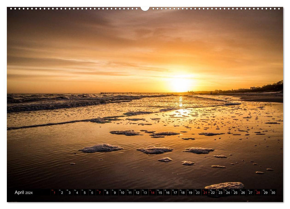 Les plus beaux levers de soleil (Calendrier mural CALVENDO Premium 2024) 