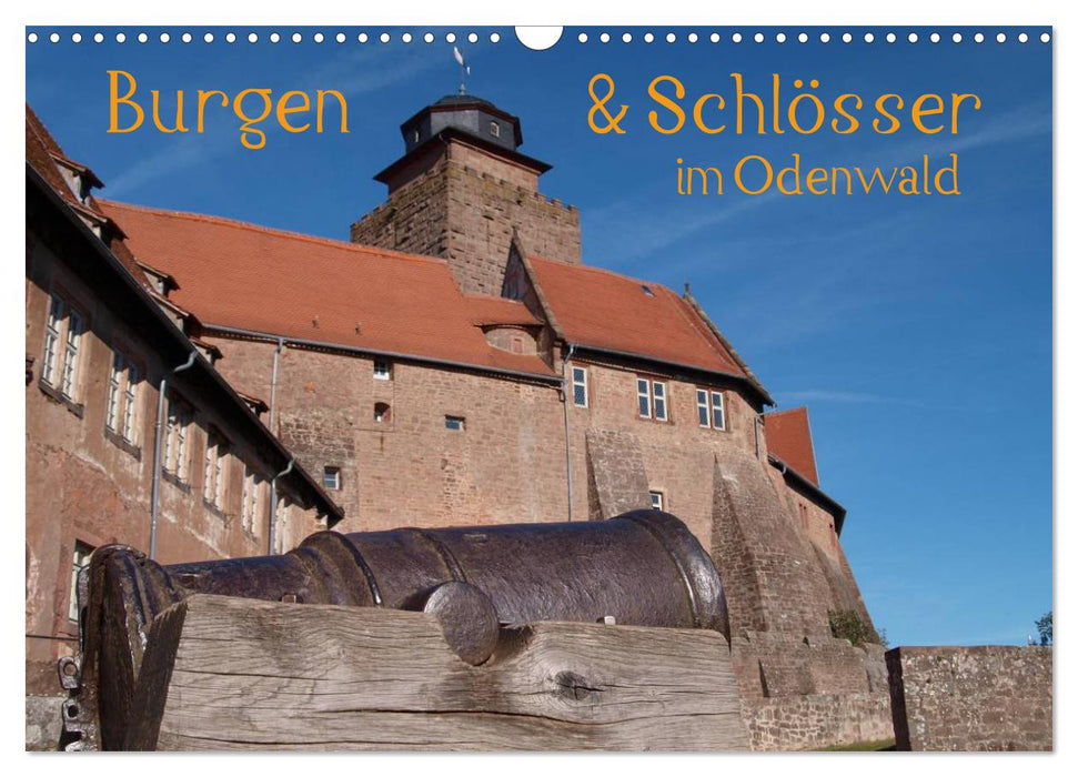 Burgen & Schlösser im Odenwald (CALVENDO Wandkalender 2024)