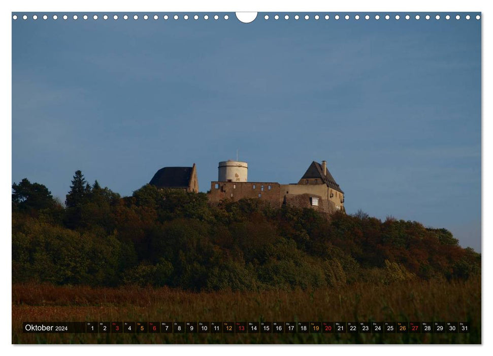 Châteaux et palais de l'Odenwald (calendrier mural CALVENDO 2024) 