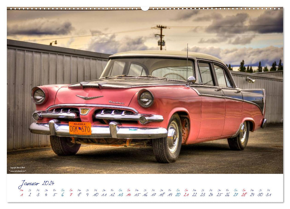 US Cars &amp; Trucks in Alaska / CH version (CALVENDO wall calendar 2024) 