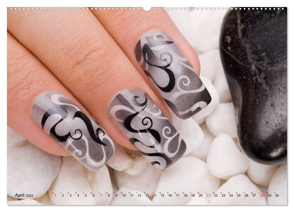 Ephemeral Art - Nail Art Episode 1 (CALVENDO Premium Wall Calendar 2024) 