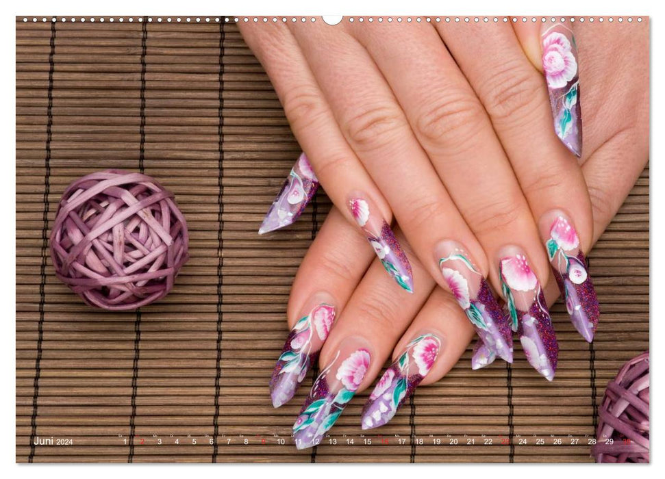 Ephemeral Art - Nail Art Episode 1 (CALVENDO Premium Wall Calendar 2024) 