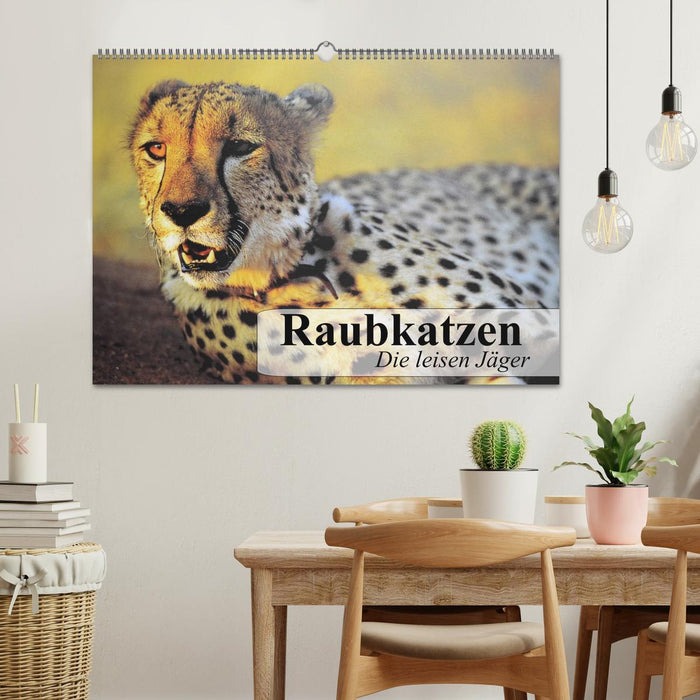 Raubkatzen. Die leisen Jäger (CALVENDO Wandkalender 2024)