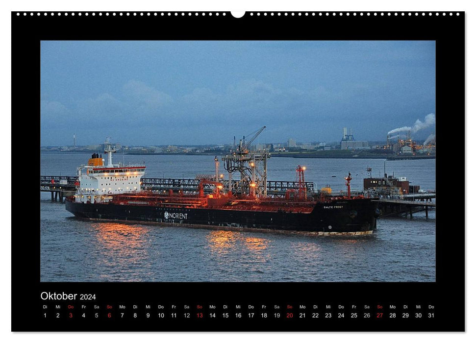 Cargo ships - from coast to coast - (CALVENDO wall calendar 2024) 