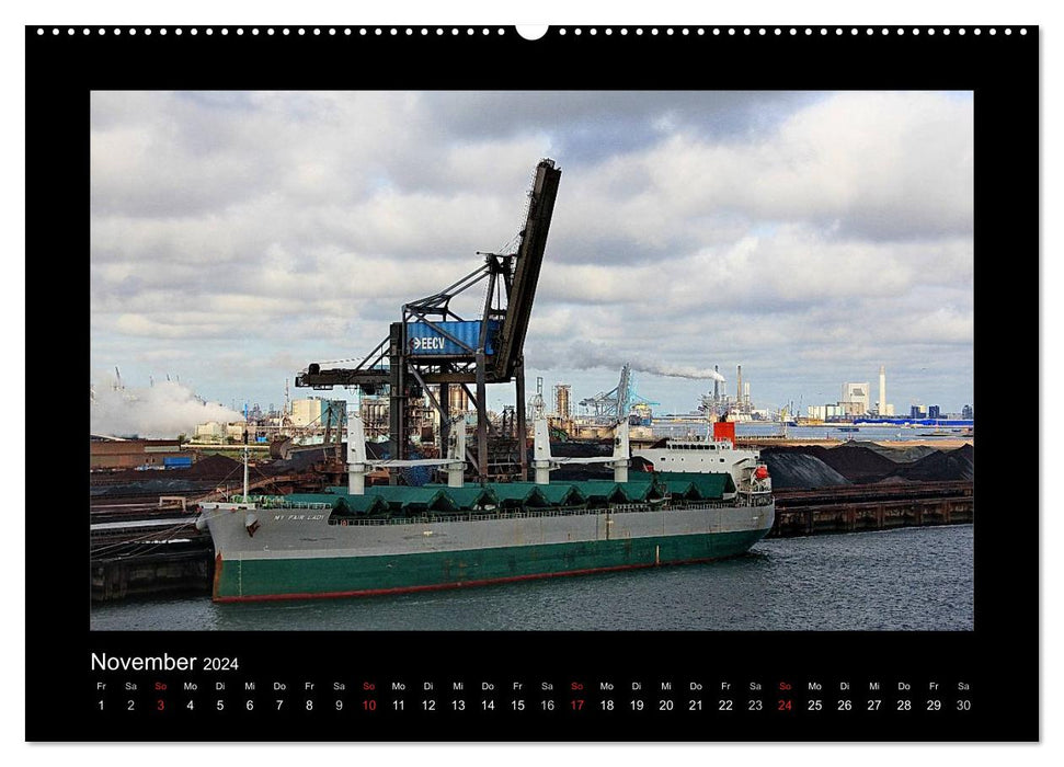 Frachtschiffe -von Küste zu Küste- (CALVENDO Wandkalender 2024)