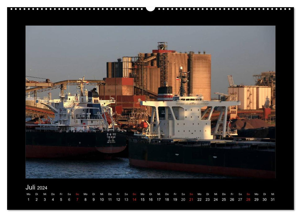 Cargo ships - from coast to coast - (CALVENDO wall calendar 2024) 