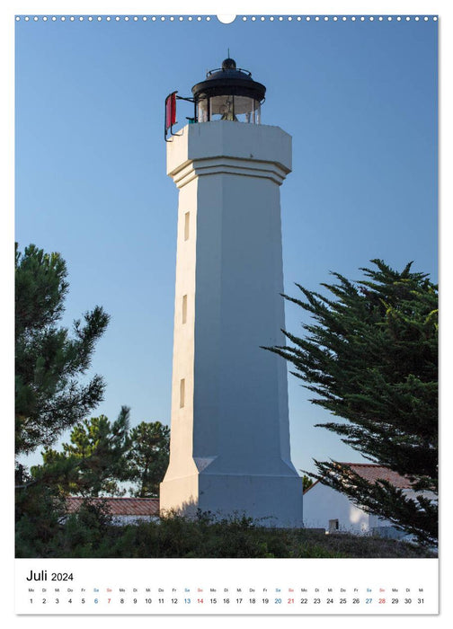 Leuchttürme an der Atlantikküste (CALVENDO Premium Wandkalender 2024)