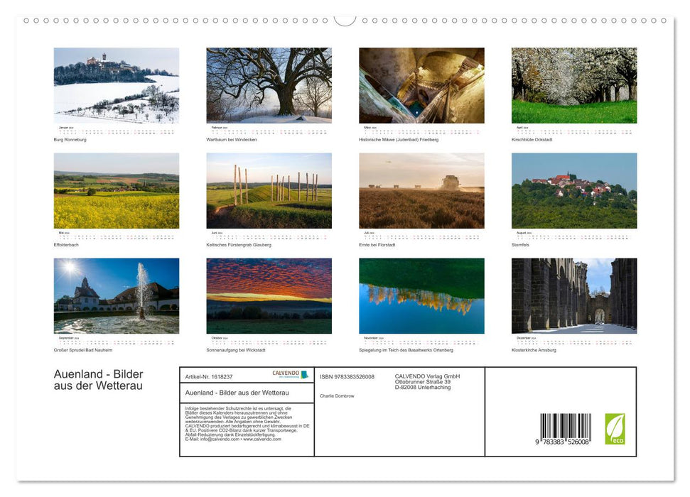 Auenland - Bilder aus der Wetterau (CALVENDO Premium Wandkalender 2024)