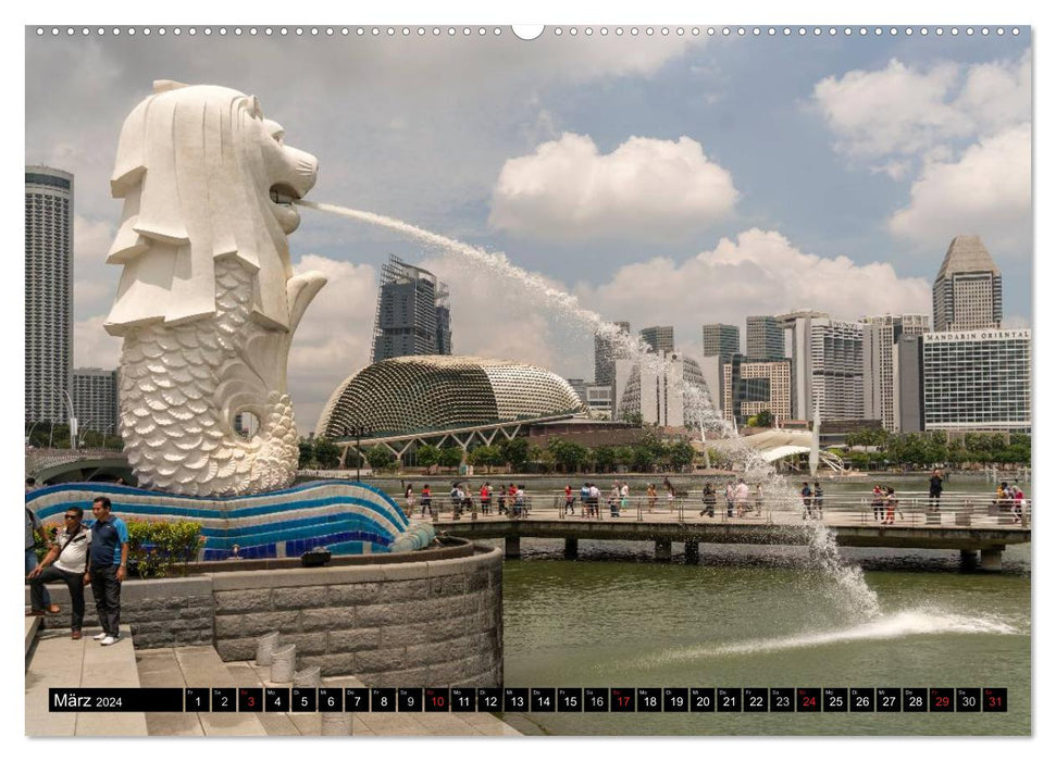 Singapour (calendrier mural CALVENDO 2024) 