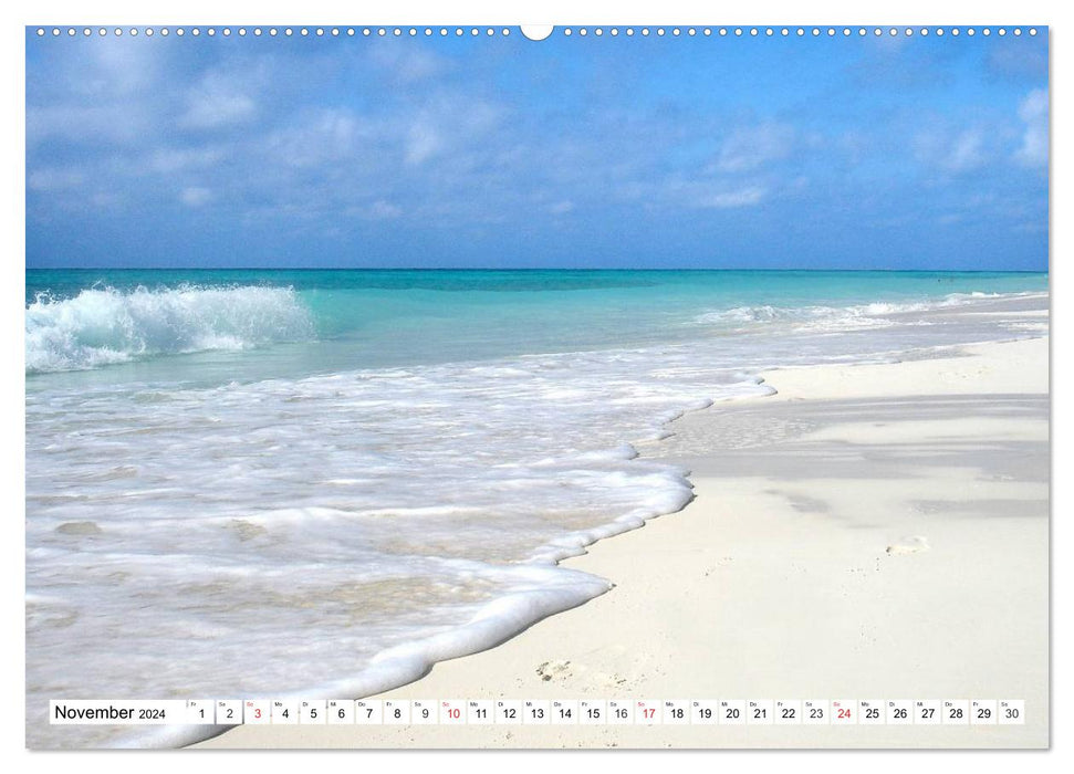 Traumurlaub am Meer. Sonne, Sand und Wasser (CALVENDO Wandkalender 2024)