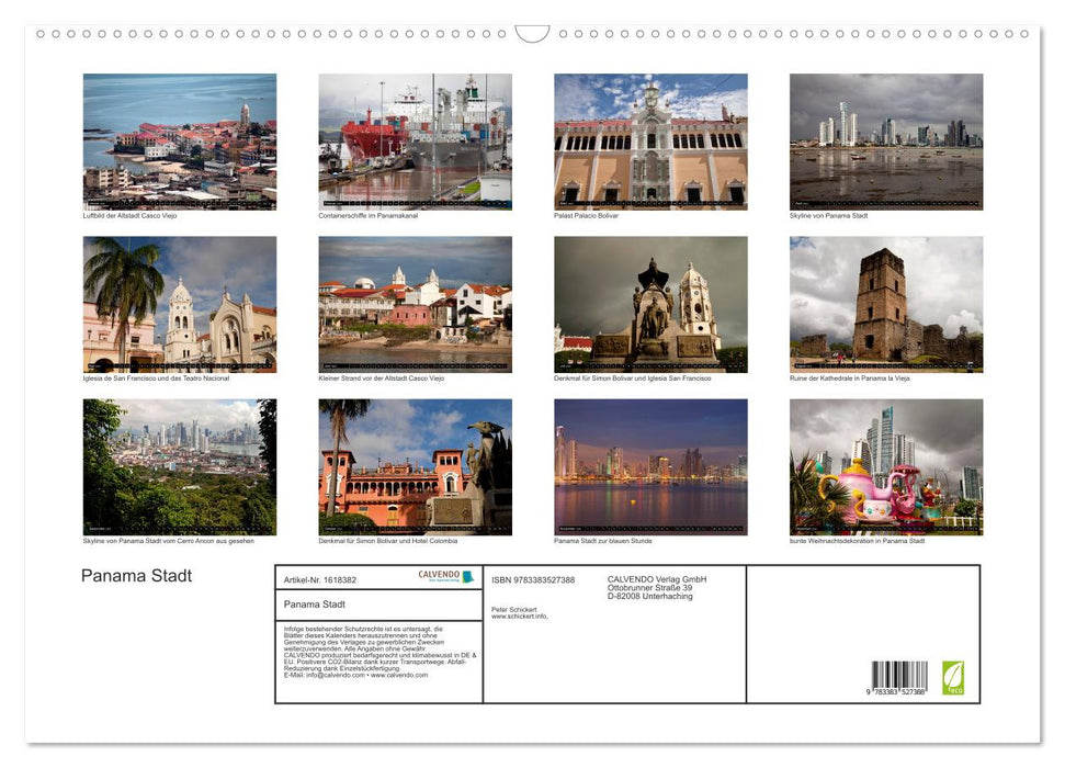 Panama City (CALVENDO wall calendar 2024) 