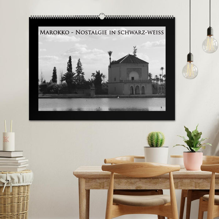 Morocco - nostalgia in black and white (CALVENDO wall calendar 2024) 