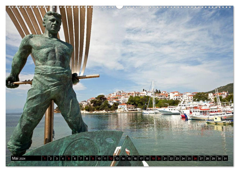 Skiathos + Skopelos (CALVENDO Wandkalender 2024)