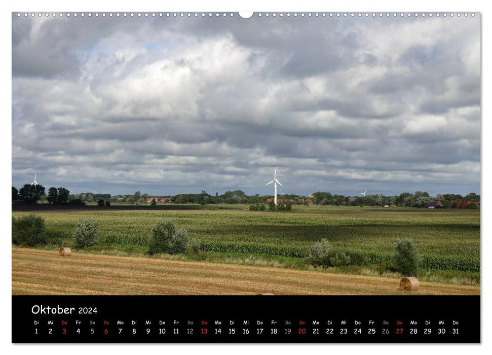 East Frisia - country on the coast (CALVENDO wall calendar 2024) 