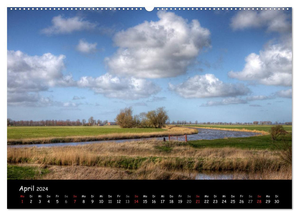 East Frisia - country on the coast (CALVENDO wall calendar 2024) 