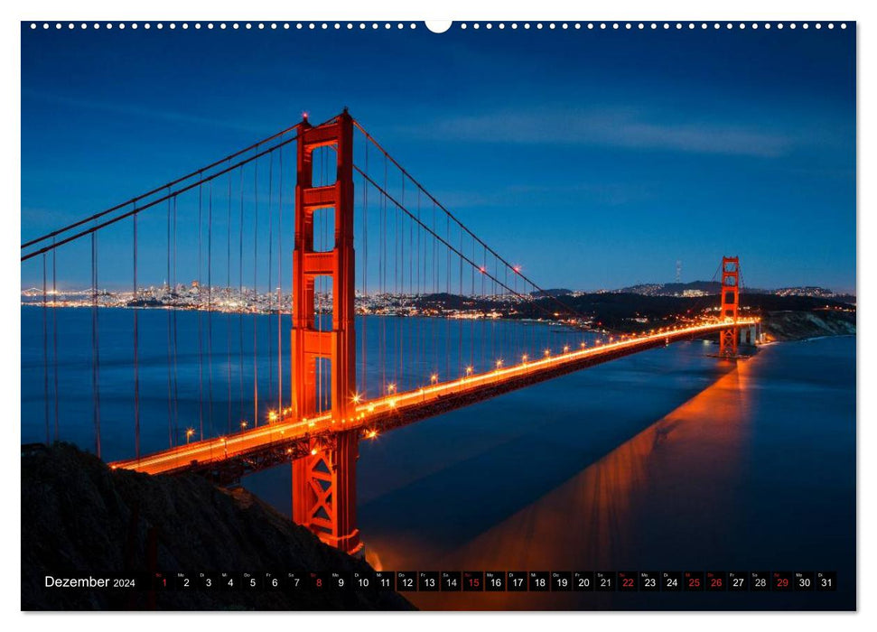 Golden Gate Bridge (CALVENDO Wandkalender 2024)