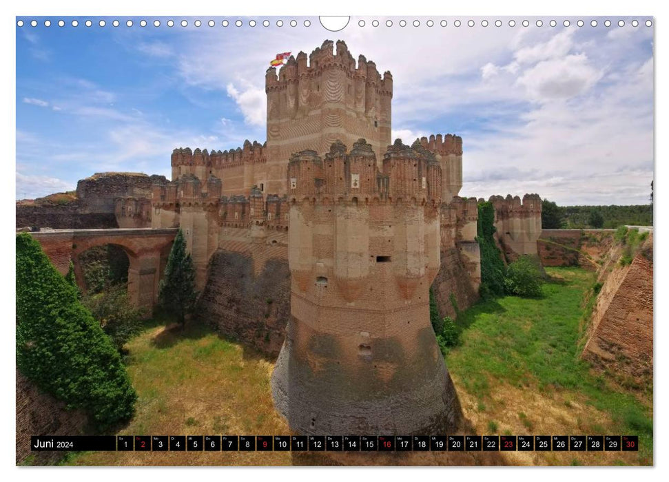 Burgen in Spanien (CALVENDO Wandkalender 2024)