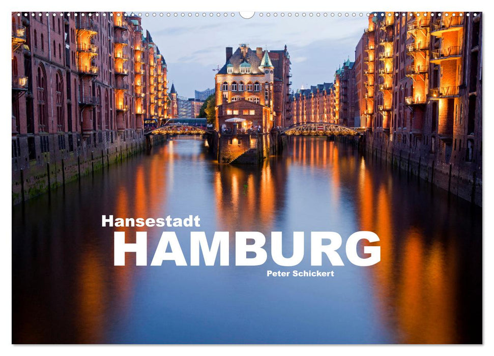 Ville hanséatique de Hambourg (calendrier mural CALVENDO 2024) 