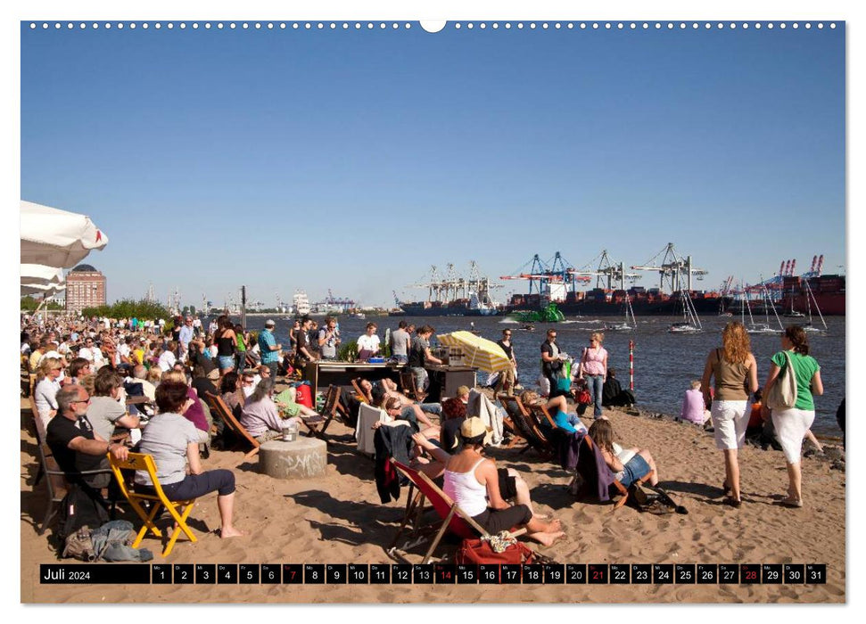 Hanseatic City of Hamburg (CALVENDO wall calendar 2024) 