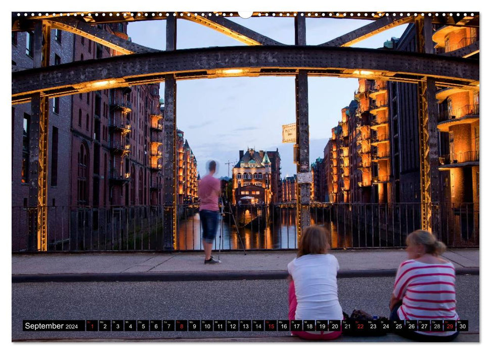 Hanseatic City of Hamburg (CALVENDO wall calendar 2024) 