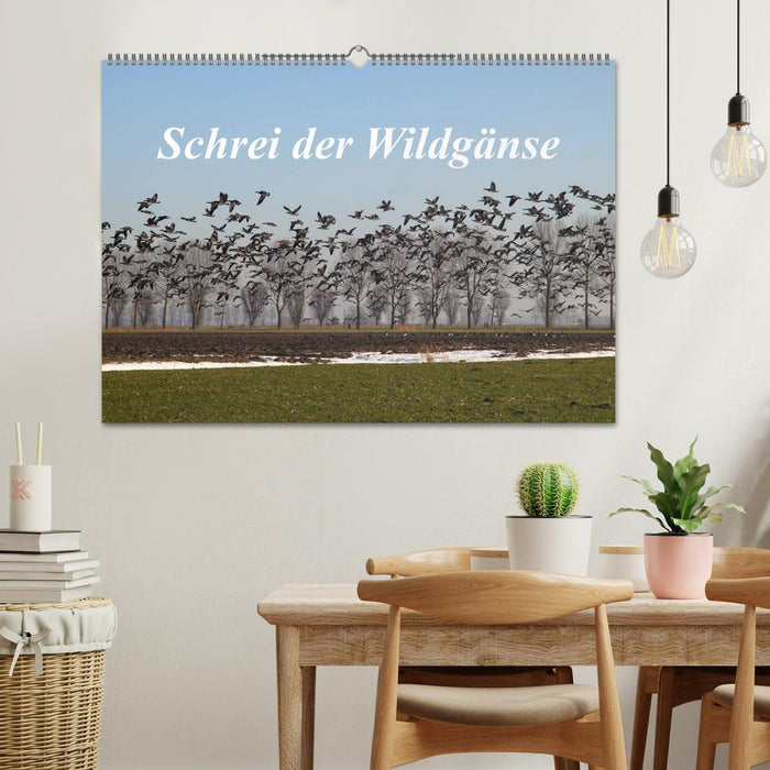 Cri des oies sauvages (Calendrier mural CALVENDO 2024) 