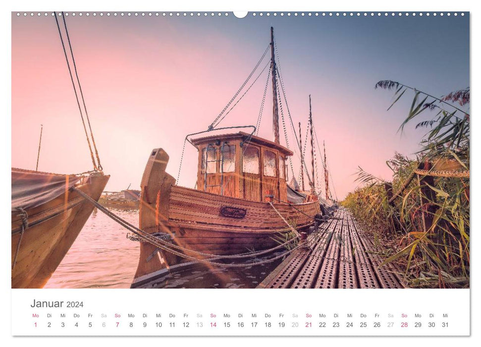 Halbinsel Fischland Darß Zingst (CALVENDO Premium Wandkalender 2024)