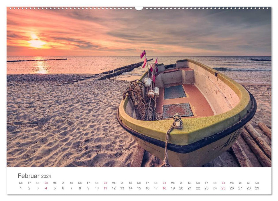 Halbinsel Fischland Darß Zingst (CALVENDO Premium Wandkalender 2024)