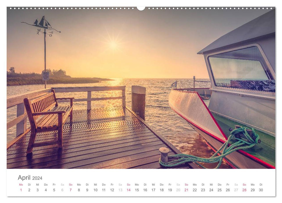 Halbinsel Fischland Darß Zingst (CALVENDO Premium Wandkalender 2024)