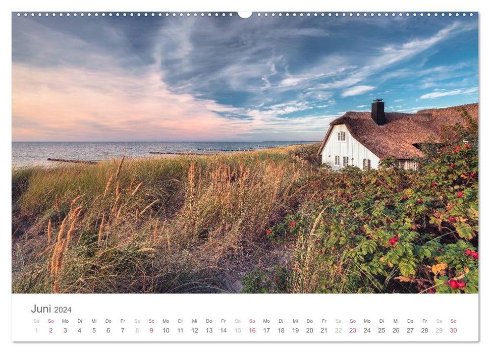 Halbinsel Fischland Darß Zingst (CALVENDO Premium Wandkalender 2024)