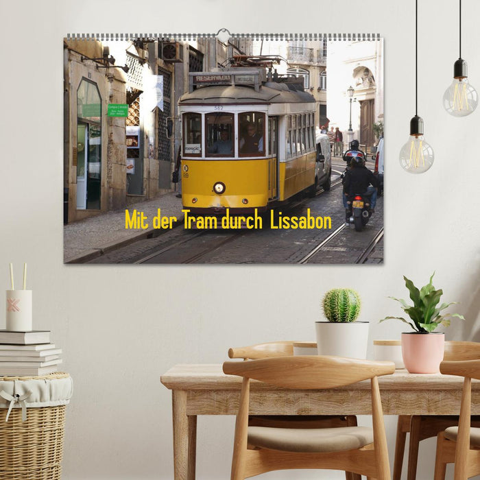 Mit der Tram durch Lissabon (CALVENDO Wandkalender 2024)
