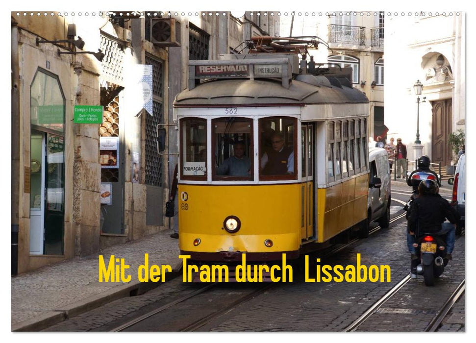 By tram through Lisbon (CALVENDO wall calendar 2024) 
