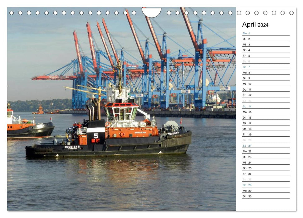 Hafen Hamburg (CALVENDO Wandkalender 2024)