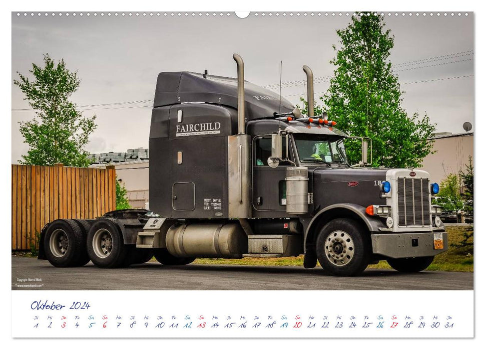 Voitures et camions américains en Alaska (calendrier mural CALVENDO Premium 2024)