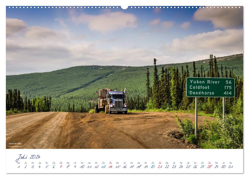 US Cars & Trucks in Alaska (CALVENDO Premium Wandkalender 2024)