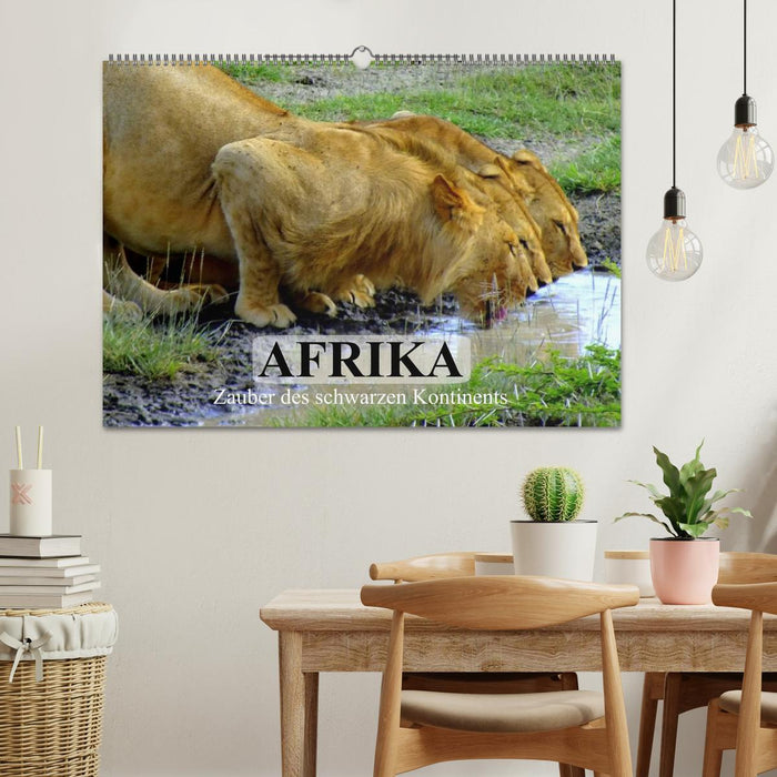 Africa. Magic of the Black Continent (CALVENDO Wall Calendar 2024) 