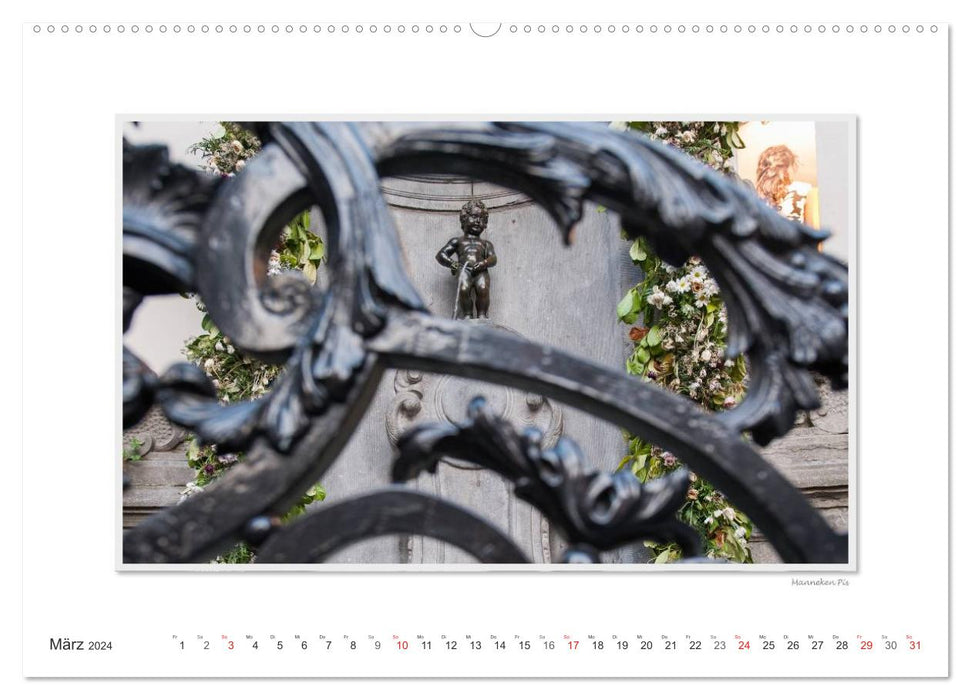 Emotional moments: Brussels - Capital of Europe (CALVENDO wall calendar 2024) 