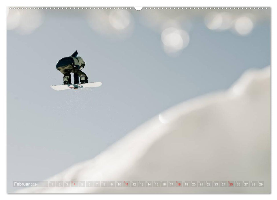 For the Love of It - Snowboarding and Bikes (CALVENDO Wall Calendar 2024) 